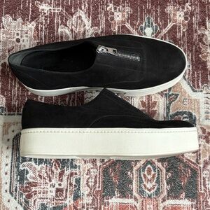 VINCE. Black Women’s Slip-On Shoes- never worn. Size 8.5